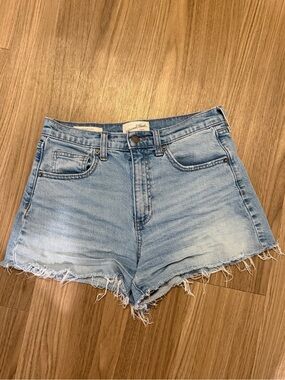 Universal Thread Light Blue High-Rise Cutoff Denim Shorts